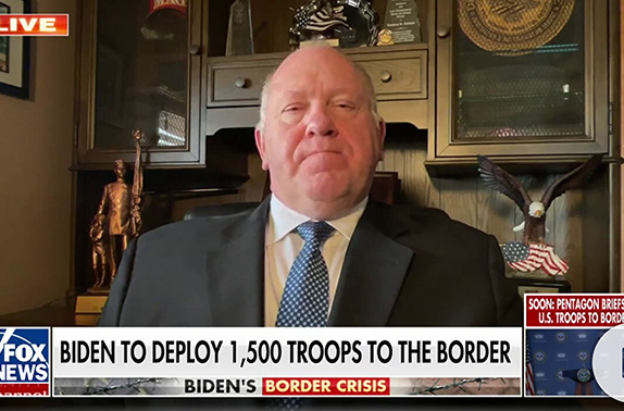 “This administration supports open borders” – Tom Homan on the southern border crisis